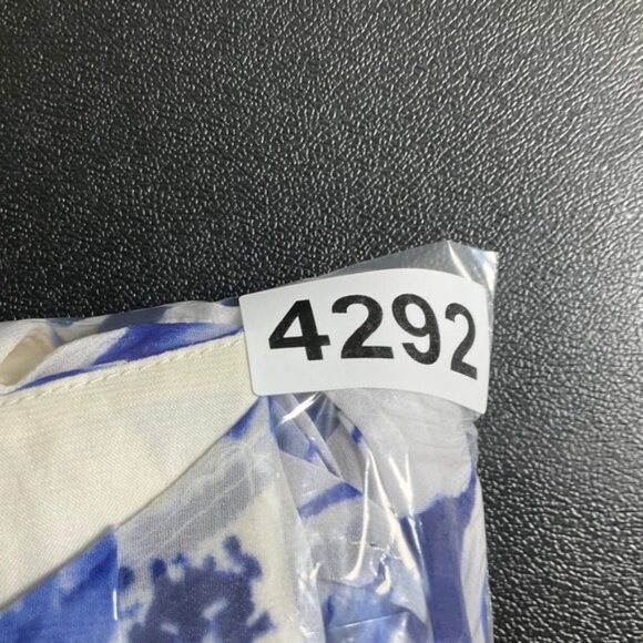 Eliza J Floral Dress‎ Womens Sz 12 Blue Pleated Sleeveless Party Cocktail Dress - Picture 11 of 11